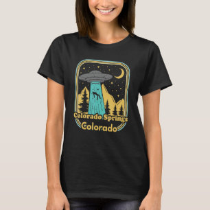 Camiseta Colorado Springs Colorado Ufo Alien Hunter 80s Sta