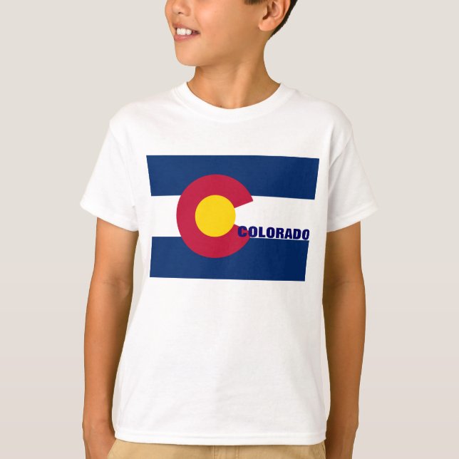 Camiseta COLORADO State Flag (Anverso)