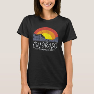 Camiseta Colorado Vintage Retro Mountains Nature Hiking