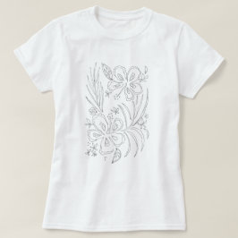 Camiseta Colorante tropical del hibisco