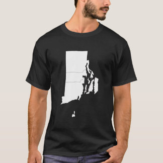 Camiseta Colorea tu propio mapa de los condados de Rhode Is