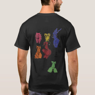 Camiseta coloreada del cuerpo