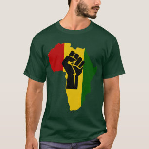 Camiseta coloreada oscuridad negra del puño de