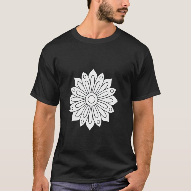 Camiseta Coloreado de Flores (Anverso)