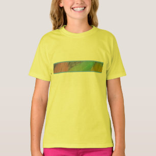 Camiseta Colored Feathers - ribete azul claro