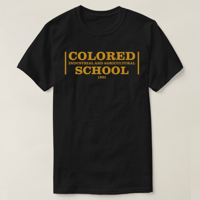 CAMISETA COLORED INDUSTRIAL AND AGRICULTURAL SCHOOL (Diseño del anverso)