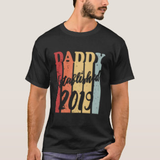 Camiseta Colored 'S Promoted To Daddy Est 2019