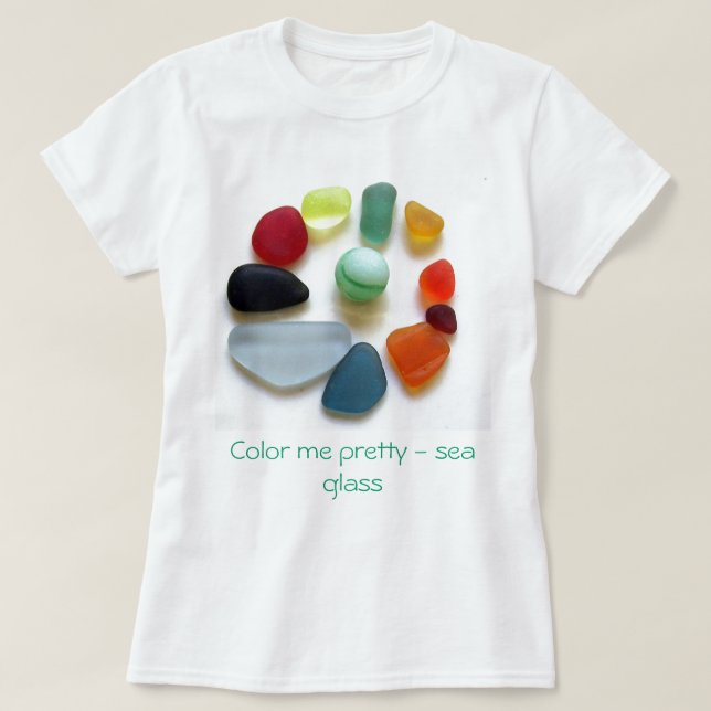 Camiseta Coloréeme bonito - mar de cristal (Diseño del anverso)