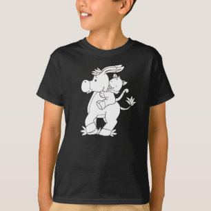 Camiseta Coloréeme burro y gatito