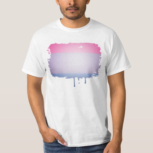 CAMISETA COLORES 3D DEL ORGULLO BISEXUAL (Anverso)