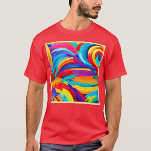Camiseta Colores abstractos que revolotean arte