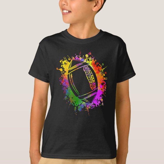 Camiseta Colores acuáticos de rugby americano (Anverso)