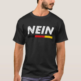 Camiseta Colores alemanes de la bandera de Nein