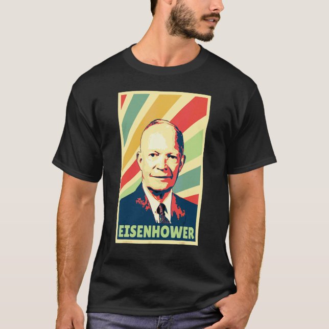 Camiseta Colores antiguos de Dwight D Eisenhower (Anverso)