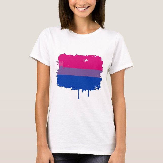 Camiseta Colores bisexuales del orgullo (Anverso)