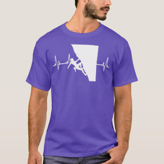 Camiseta Colores blancos Me encanta escalar en roca 2 Heart