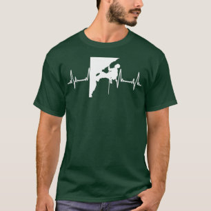 Camiseta Colores blancos Me encanta escalar roca 3 Heartbea