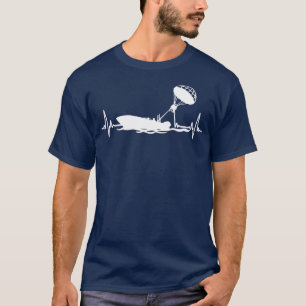 Camiseta Colores blancos Me encanta Parasailing Heartbea