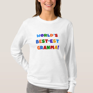 Camiseta Colores brillantes del Mejor-est Granma del mundo