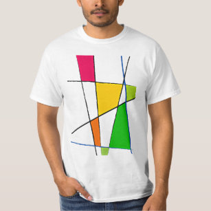 Camiseta Colores brillantes del modelo geométrico moderno