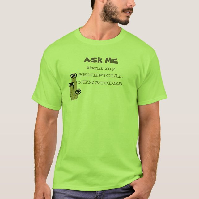 Camiseta Colores claros beneficiosos del humor del jardín (Anverso)