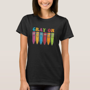 Camiseta Colores Cray On Arte Infantil - Crayón