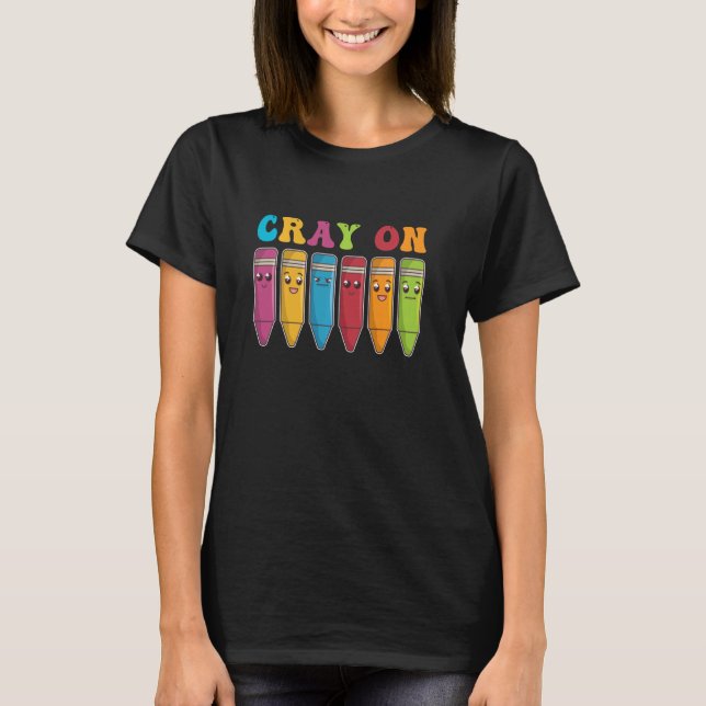 Camiseta Colores Cray On Arte Infantil - Crayón (Anverso)