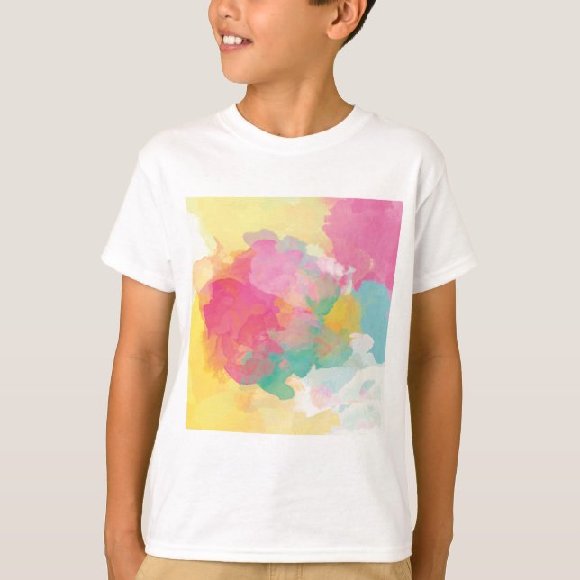 Camiseta Colores de agua Pastel (Anverso)