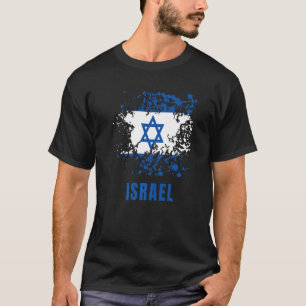 Camiseta Colores de agua retro retro Israel Fla