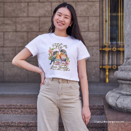 Camiseta Colores de agua vivos Amantes volar libres, amor v