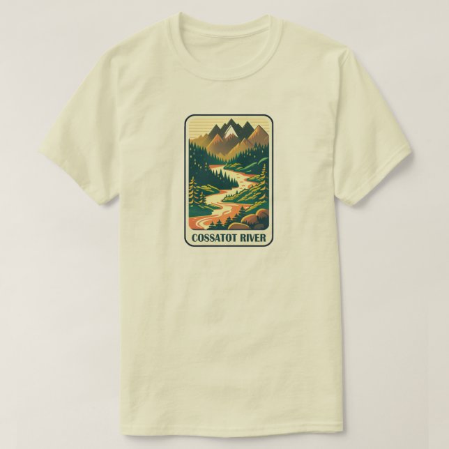 Camiseta Colores de Arkansas del río Cossatot (Diseño del anverso)