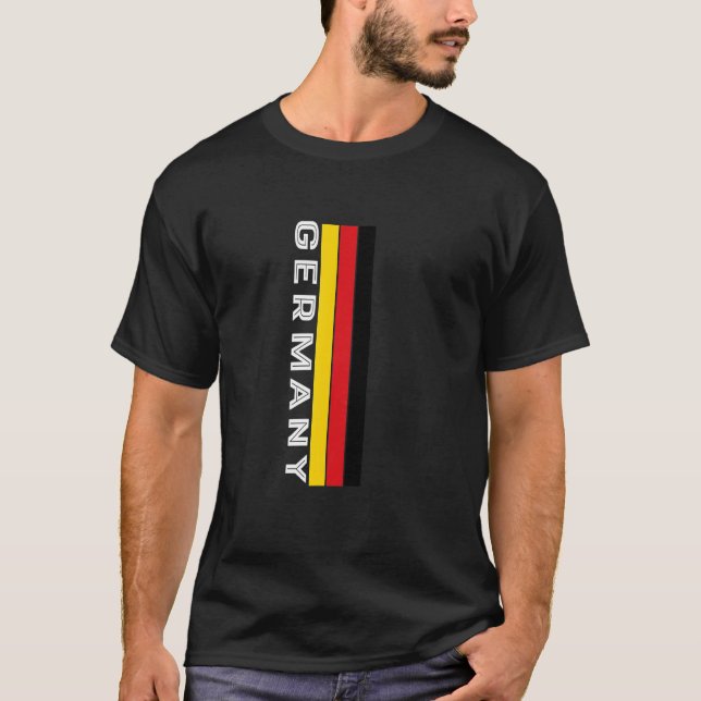 Camiseta Colores de bandera de Alemania (Anverso)