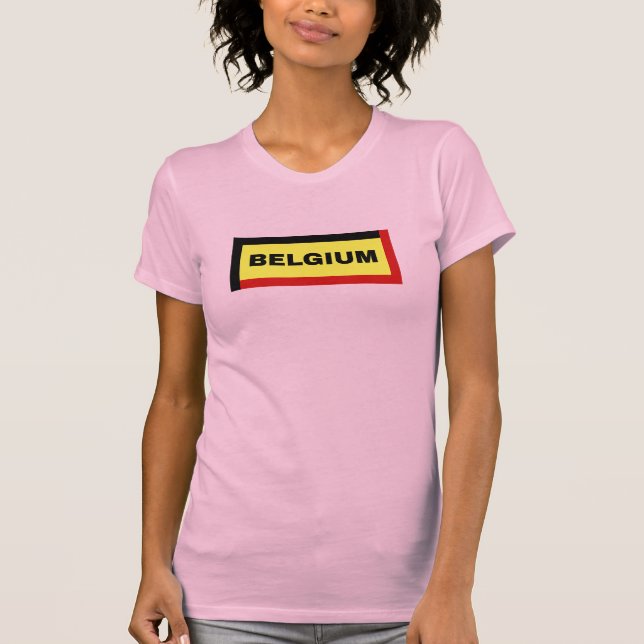 Camiseta Colores de bandera de Bélgica (Anverso)