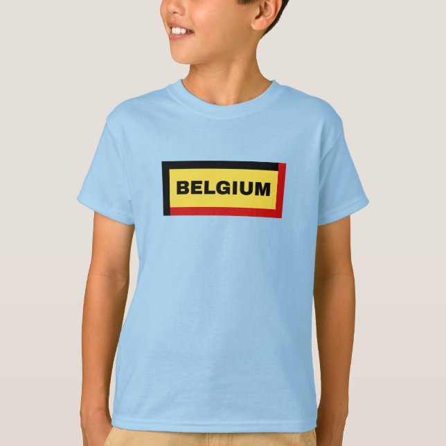 Camiseta Colores de bandera de Bélgica (Anverso)