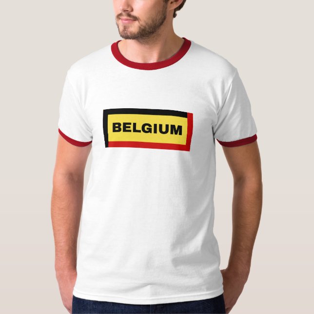 Camiseta Colores de bandera de Bélgica (Anverso)