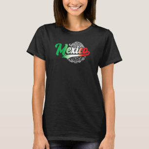Camiseta Colores De Bandera Mexicana Y Ilustracion De Águil