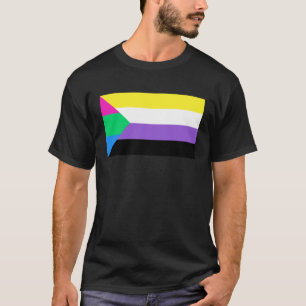 Camiseta Colores de bandera no binarios polacos LGBT