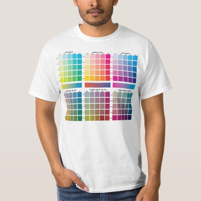 Camiseta Colores de CMYK (Anverso)