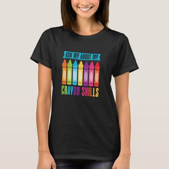 Camiseta Colores de Cray Child Art - Crayón (Anverso)