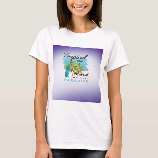 Camiseta colores de degradado de verano (Anverso)