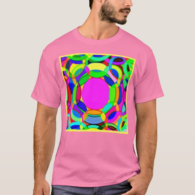 Camiseta Colores de diseño Patrones de arte (Anverso)