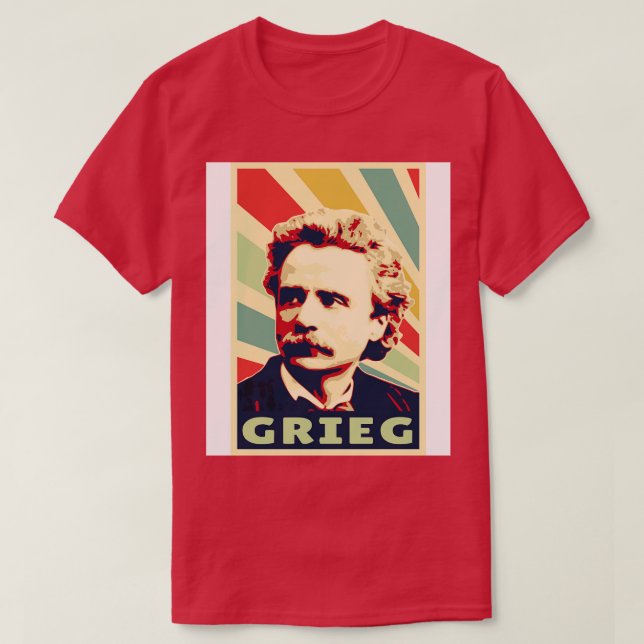Camiseta Colores de época Edvard Grieg (Diseño del anverso)