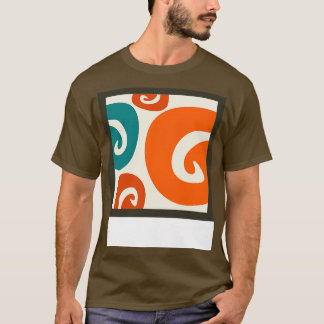 Camiseta Colores de espirales retro vintage de estilo de lo