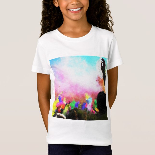 Camiseta Colores de Holi caídos (Anverso)