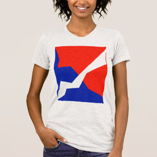 Camiseta Colores de la bandera azul roja blanca