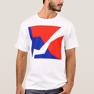 Camiseta Colores de la bandera azul roja blanca