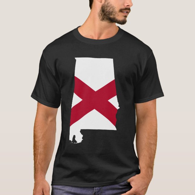 Camiseta Colores de la bandera de Alabama (Anverso)