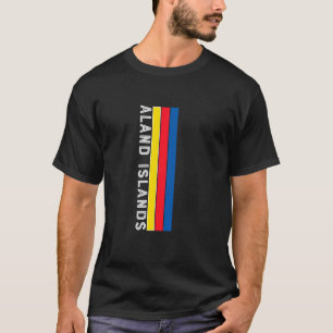 Camiseta Colores de la bandera de las Islas Aland