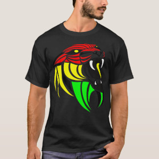 Camiseta Colores de la bandera del reggae del león