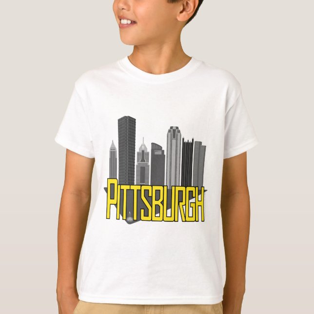 Camiseta Colores de la ciudad de Pittsburgh (Anverso)